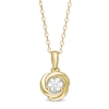Thumbnail Image 1 of Centre of Me 0.25 CT. Diamond Solitaire Love Knot Pendant in 10K Gold