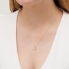 Thumbnail Image 2 of Centre of Me 0.25 CT. Diamond Solitaire Love Knot Pendant in 10K Gold