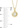 Thumbnail Image 4 of Centre of Me 0.25 CT. Diamond Solitaire Love Knot Pendant in 10K Gold