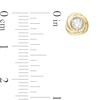 Thumbnail Image 3 of Centre of Me 0.25 CT. T.W. Diamond Solitaire Love Knot Stud Earrings in 10K Gold