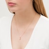 Thumbnail Image 2 of Centre of Me 0.10 CT. Diamond Solitaire Love Knot Pendant in 10K Rose Gold