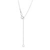 Thumbnail Image 2 of Centre of Me 0.25 CT. Diamond Solitaire Love Knot Pendant in 10K White Gold