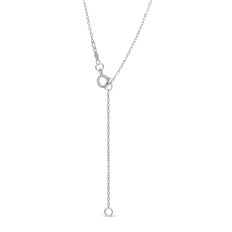 Centre of Me 0.25 CT. Diamond Solitaire Love Knot Pendant in 10K White Gold