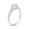 0.25 CT. T.W. Diamond Cushion Frame Promise Ring in 10K White Gold