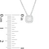 Thumbnail Image 3 of 0.29 CT. T.W. Princess-Cut Diamond Frame Pendant in 14K White Gold