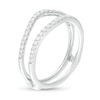 Thumbnail Image 2 of 0.25 CT. T.W. Diamond Contour Solitaire Enhancer in 10K White Gold