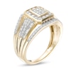 Thumbnail Image 3 of 0.95 CT. T.W. Composite Diamond Multi-Row Ring in 10K Gold
