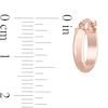 Thumbnail Image 2 of 3.0 x 14.0mm Hoop Earrings in 10K Rose Gold