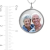 Thumbnail Image 3 of Engravable Photo Rope Frame Circle Pendant in 10K White, Yellow or Rose Gold (1 Image and 3 Lines)