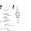 Thumbnail Image 3 of Love + Be Loved 0.25 CT. T.W. Diamond Interlocking Loop Hoop Earrings in 10K White Gold
