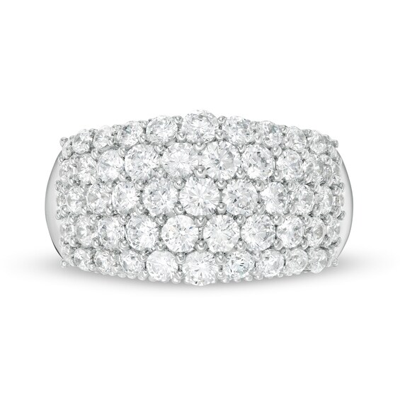 1.95 CT. T.W. Certified Lab-Grown Diamond Multi-Row Ring in 14K White Gold (F/SI2)