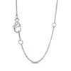 0.45 CT. T.W. Certified Lab-Grown Diamond Heart Outline Necklace in 14K White Gold (F/SI2)
