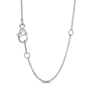 0.45 CT. T.W. Certified Lab-Grown Diamond Heart Outline Necklace in 14K White Gold (F/SI2)