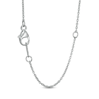 0.45 CT. T.W. Certified Lab-Grown Diamond Heart Outline Necklace in 14K White Gold (F/SI2)