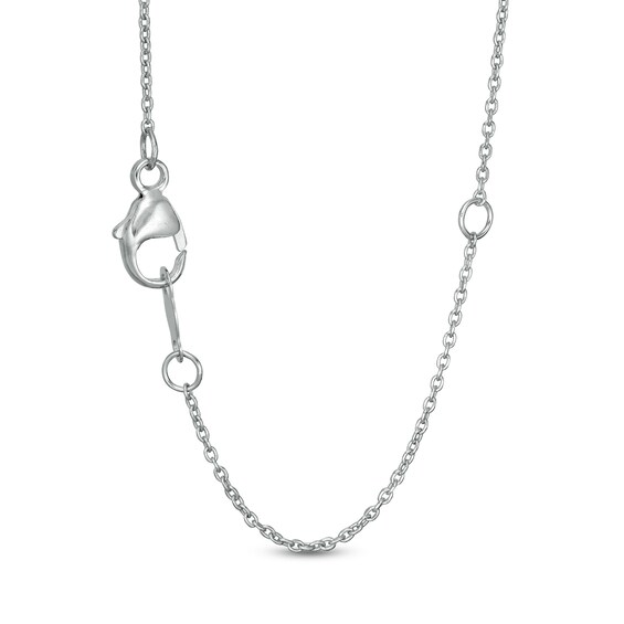 0.45 CT. T.W. Certified Lab-Grown Diamond Heart Outline Necklace in 14K White Gold (F/SI2)