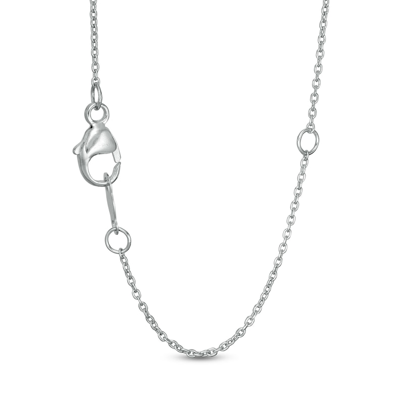 Main Image 3 of 0.45 CT. T.W. Certified Lab-Grown Diamond Heart Outline Necklace in 14K White Gold (F/SI2)
