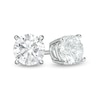 Thumbnail Image 1 of 0.95 CT. T.W. Certified Lab-Grown Diamond Solitaire Stud Earrings in 14K White Gold (F/SI2)