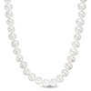 Thumbnail Image 1 of 5.0-6.0mm Freshwater Cultured Pearl Knotted Strand Necklace with Sterling Silver Clasp-18"