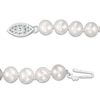Thumbnail Image 3 of 5.0-6.0mm Freshwater Cultured Pearl Knotted Strand Necklace with Sterling Silver Clasp-18"