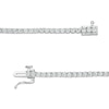 Thumbnail Image 2 of 2.95 CT. T.W. Certified Lab-Created Diamond Tennis Bracelet in 14K White Gold (F/SI2) - 7.25"