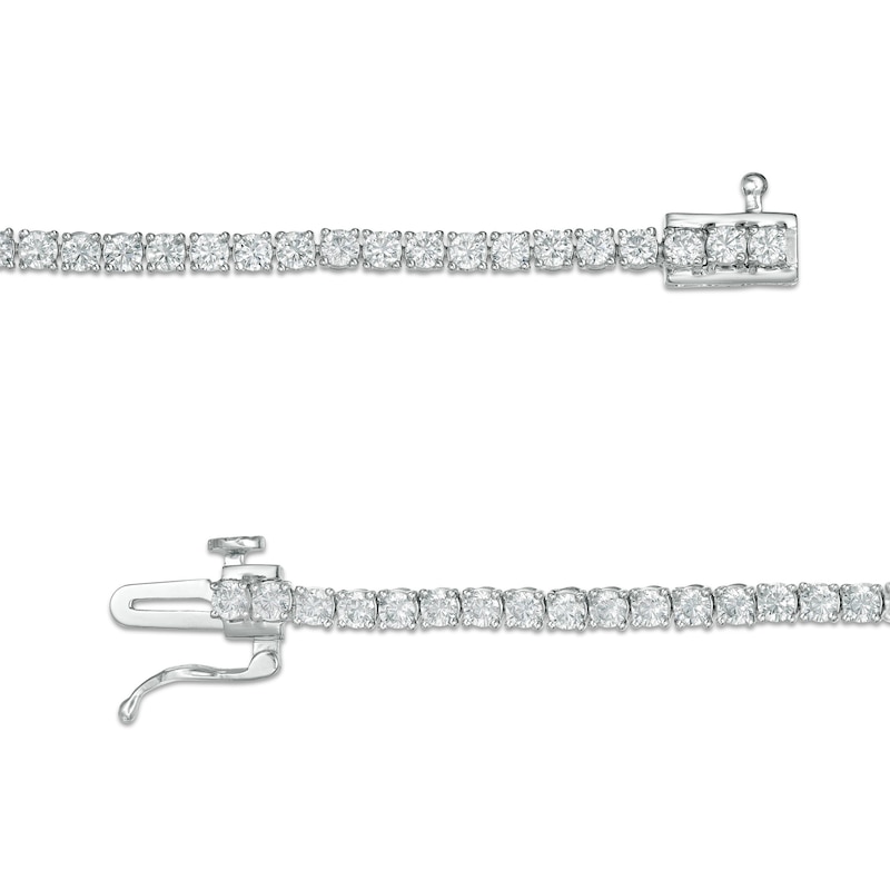 2.95 CT. T.W. Certified Lab-Created Diamond Tennis Bracelet in 14K White Gold (F/SI2) - 7.25"