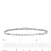 Thumbnail Image 3 of 2.95 CT. T.W. Certified Lab-Created Diamond Tennis Bracelet in 14K White Gold (F/SI2) - 7.25"