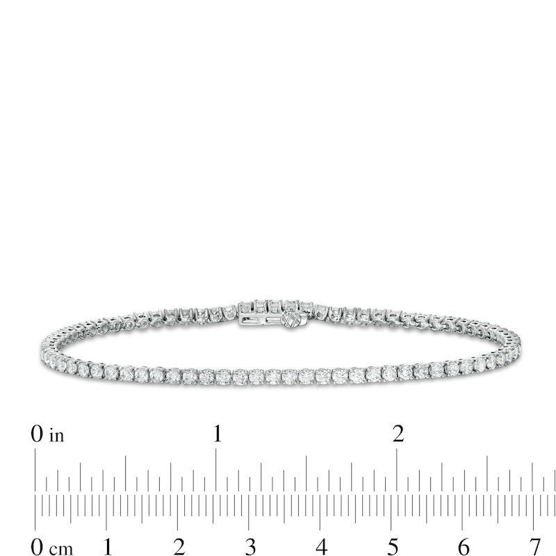 2.95 CT. T.W. Certified Lab-Created Diamond Tennis Bracelet in 14K White Gold (F/SI2) - 7.25"