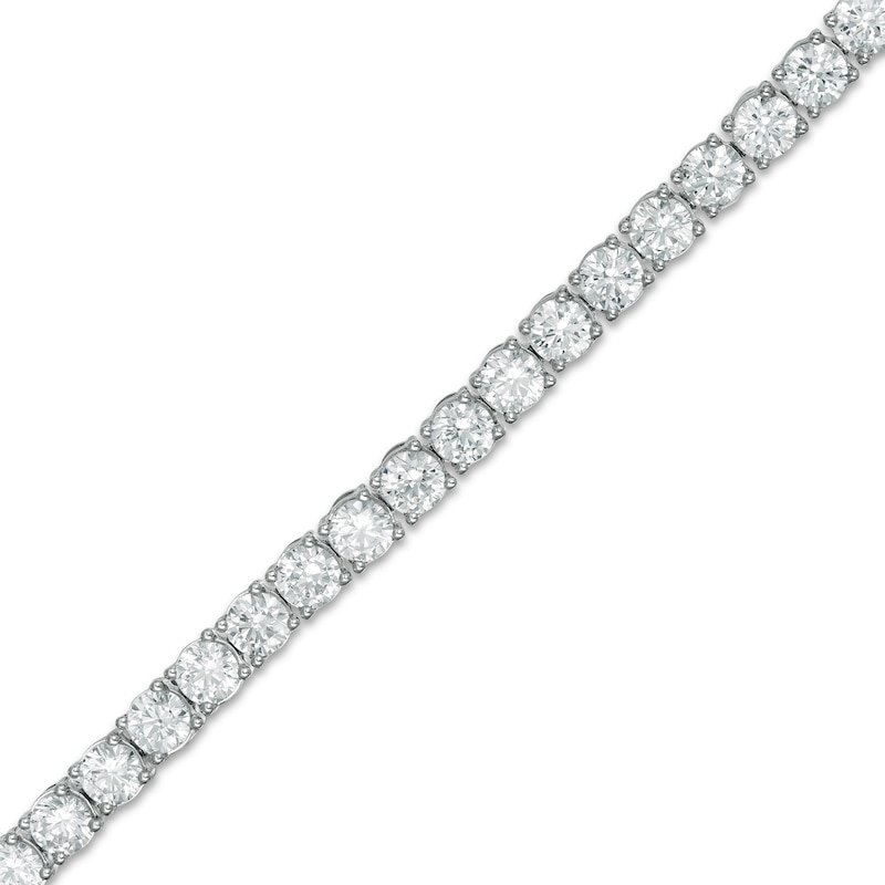 4.95 CT. T.W. Certified Lab-Created Diamond Tennis Bracelet in 14K White Gold (F/SI2) - 7.25"|Peoples Jewellers