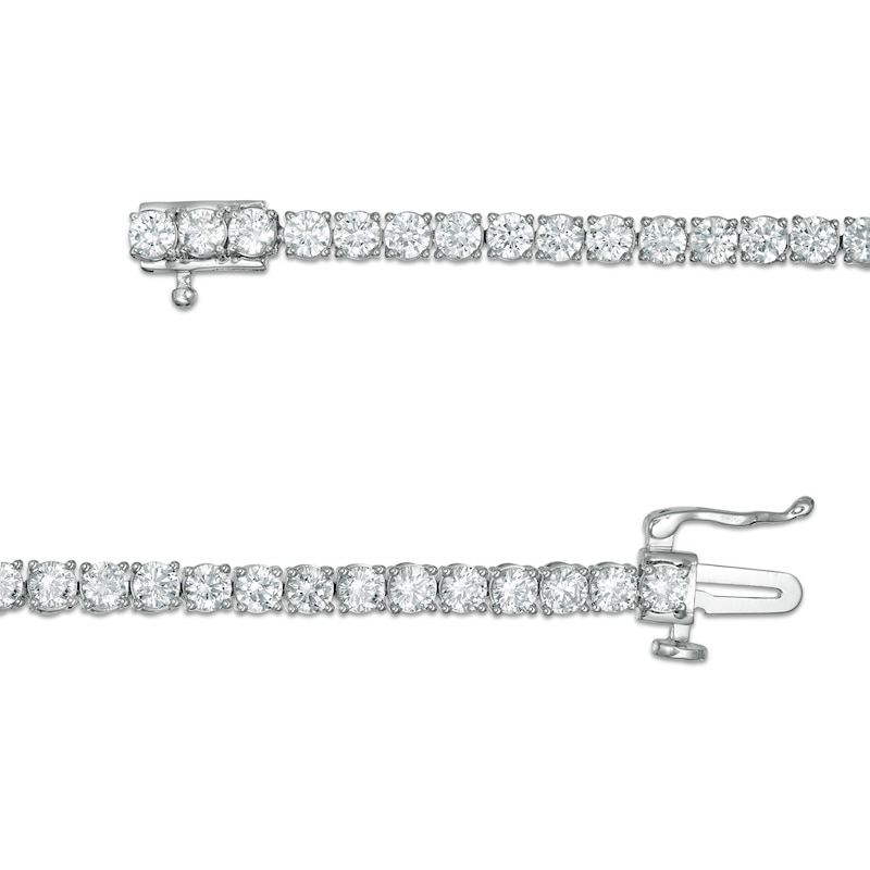 4.95 CT. T.W. Certified Lab-Created Diamond Tennis Bracelet in 14K White Gold (F/SI2) - 7.25"|Peoples Jewellers