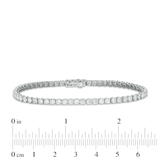 4.95 CT. T.W. Certified Lab-Created Diamond Tennis Bracelet in 14K White Gold (F/SI2) - 7.25"