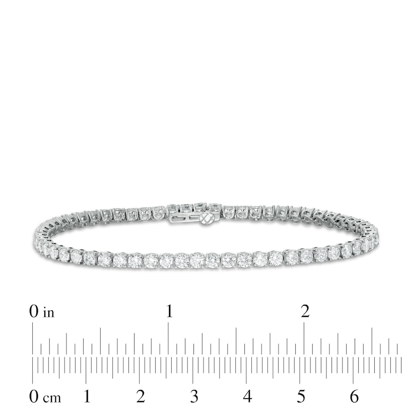 4.95 CT. T.W. Certified Lab-Created Diamond Tennis Bracelet in 14K White Gold (F/SI2) - 7.25"|Peoples Jewellers