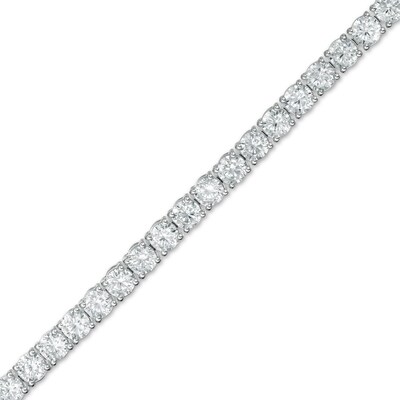 6.95 CT. T.W. Certified Lab-Grown Diamond Tennis Bracelet in 14K White Gold (F/SI2) - 7.25"