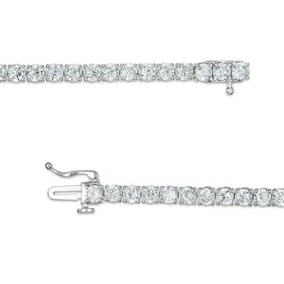 6.95 CT. T.W. Certified Lab-Grown Diamond Tennis Bracelet in 14K White Gold (F/SI2) - 7.25"