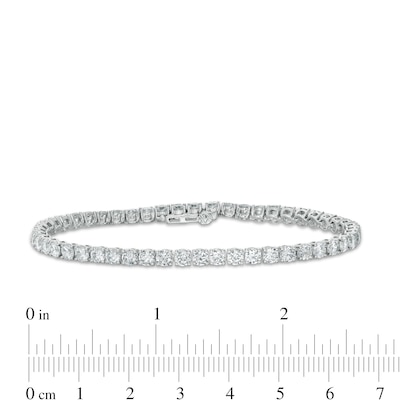 6.95 CT. T.W. Certified Lab-Grown Diamond Tennis Bracelet in 14K White Gold (F/SI2) - 7.25"