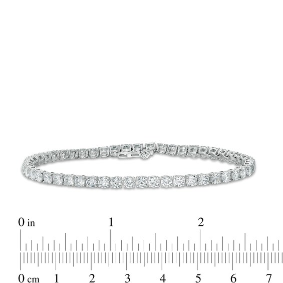6.95 CT. T.W. Certified Lab-Grown Diamond Tennis Bracelet in 14K White Gold (F/SI2) - 7.25"