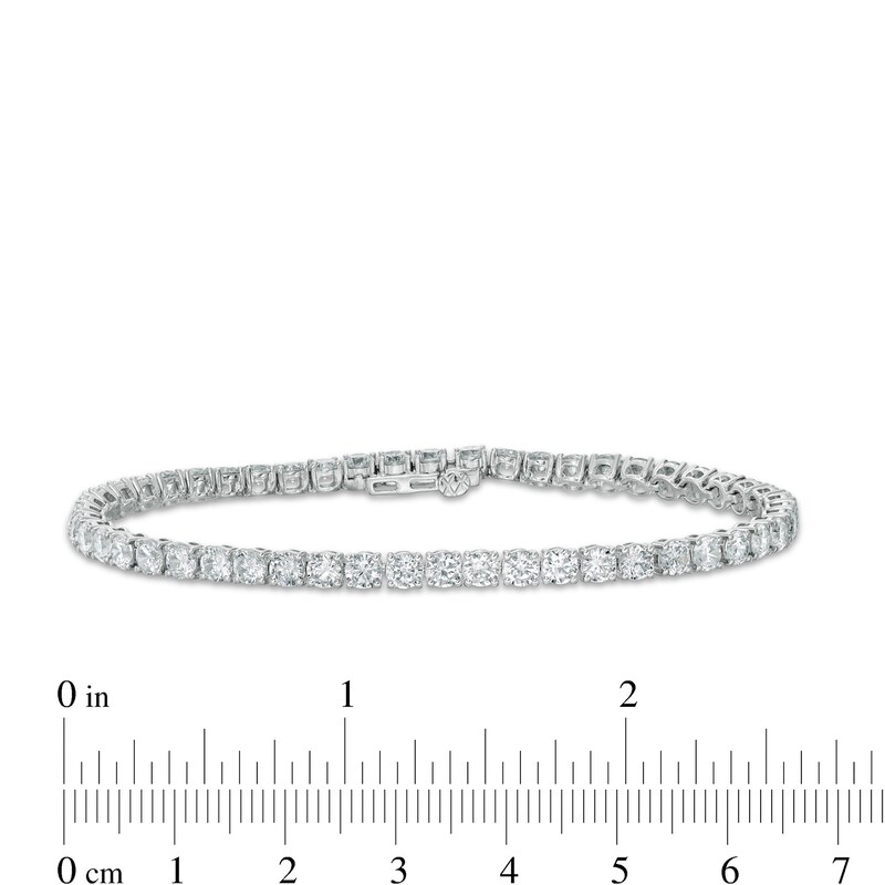 6.95 CT. T.W. Certified Lab-Grown Diamond Tennis Bracelet in 14K White Gold (F/SI2) - 7.25"