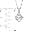 Centre of Me CT. Diamond Solitaire Orbit Pendant in Sterling Silver