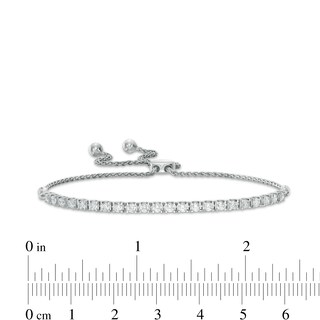 0.95 CT. T.W. Certified Lab-Grown Diamond Tennis Bolo Bracelet in 14K White Gold (F/SI2) - 9.0"