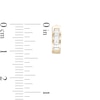 Thumbnail Image 3 of Baguette Cubic Zirconia Huggie Hoop Earrings in 14K Gold