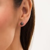 Thumbnail Image 1 of 6.0mm Black Hematite Ball Stud Earrings in 14K Gold