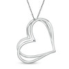 Thumbnail Image 2 of The Kindred Heart from Vera Wang Love Collection 0.58 CT. T.W. Black Diamond Pendant in Sterling Silver - 19"