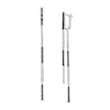 Vera Wang Love Collection 0.29 CT. T.W. Black Diamond Linear Drop Earrings in Sterling Silver