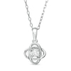 Thumbnail Image 0 of Centre of Me 0.10 CT. Diamond Solitaire Orbit Pendant in Sterling Silver