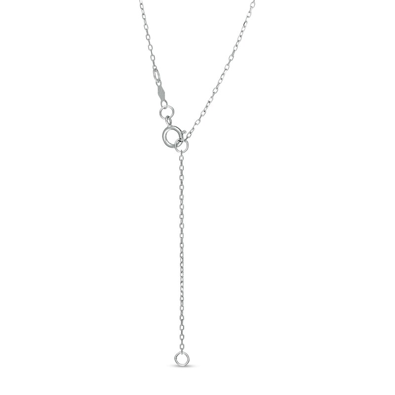 Main Image 3 of Centre of Me 0.10 CT. Diamond Solitaire Orbit Pendant in Sterling Silver