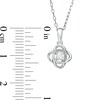 Thumbnail Image 4 of Centre of Me 0.10 CT. Diamond Solitaire Orbit Pendant in Sterling Silver