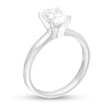 Thumbnail Image 3 of 1.00 CT. Certified Oval Lab-Grown Diamond Solitaire Engagement Ring in 14K White Gold (F/SI2)