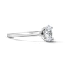 Thumbnail Image 4 of 1.00 CT. Certified Oval Lab-Grown Diamond Solitaire Engagement Ring in 14K White Gold (F/SI2)