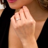 Thumbnail Image 2 of 0.50 CT. Certified Oval Lab-Grown Diamond Solitaire Engagement Ring in 14K White Gold (F/SI2)