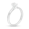 0.50 CT. Certified Oval Lab-Created Diamond Solitaire Engagement Ring in 14K White Gold (F/SI2)