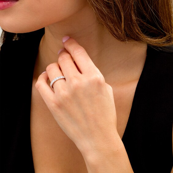 1.00 CT. T.W. Certified Lab-Created Diamond Band in 14K White Gold (F/SI2)